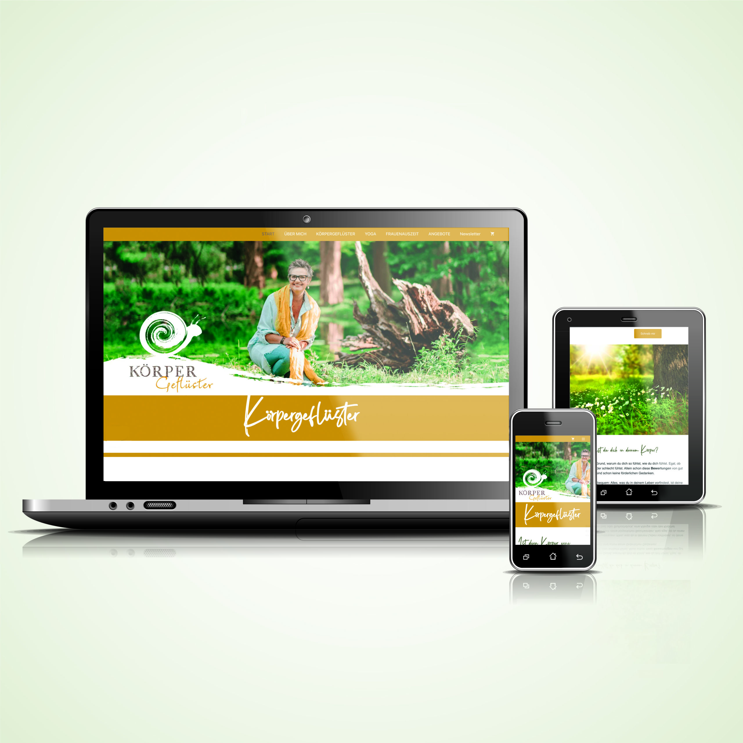 Homepage Erstellung Yoga Koerpergestluester